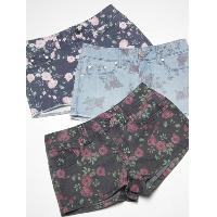 Girls printed flora shorts